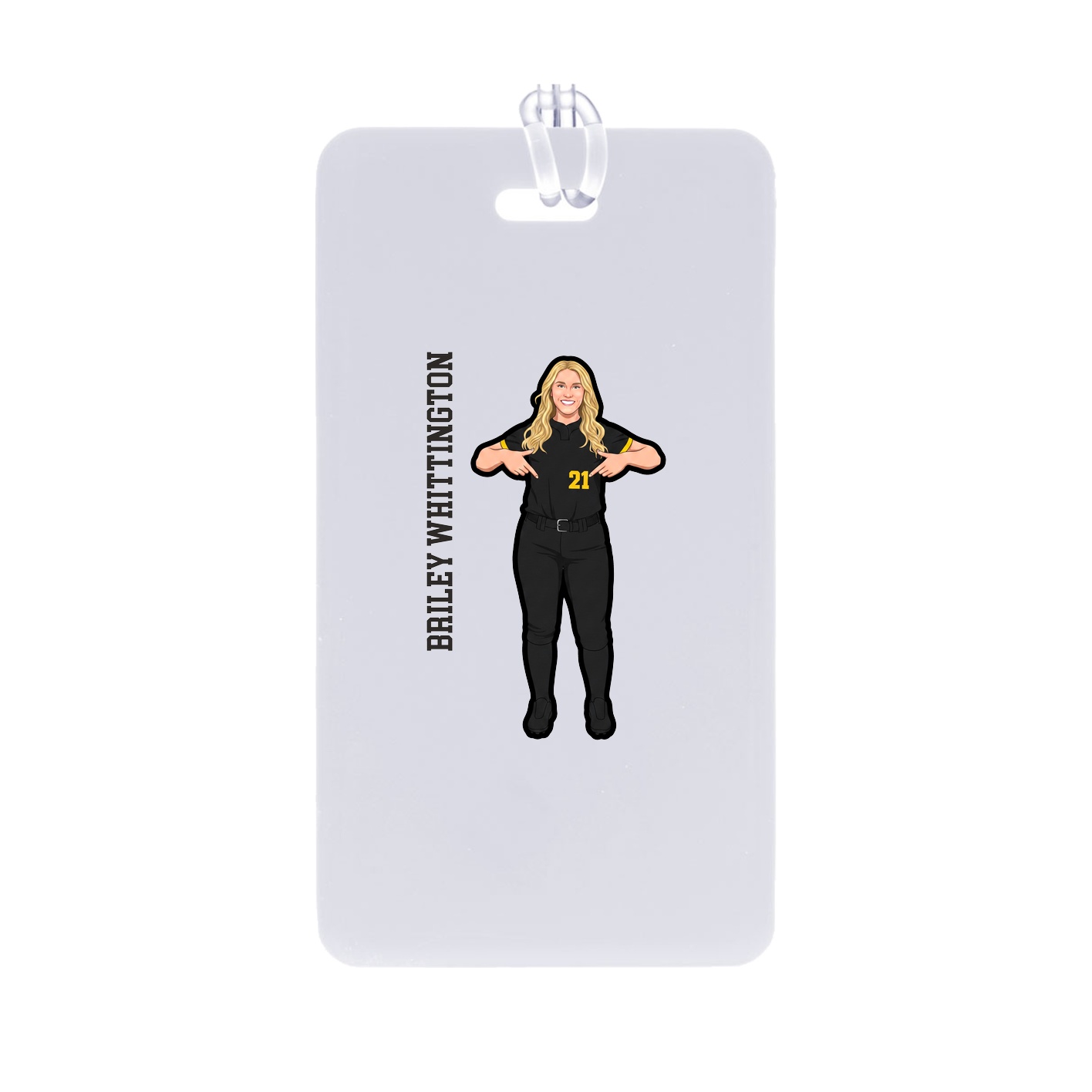Bag Tag — Name Vertical in Classic