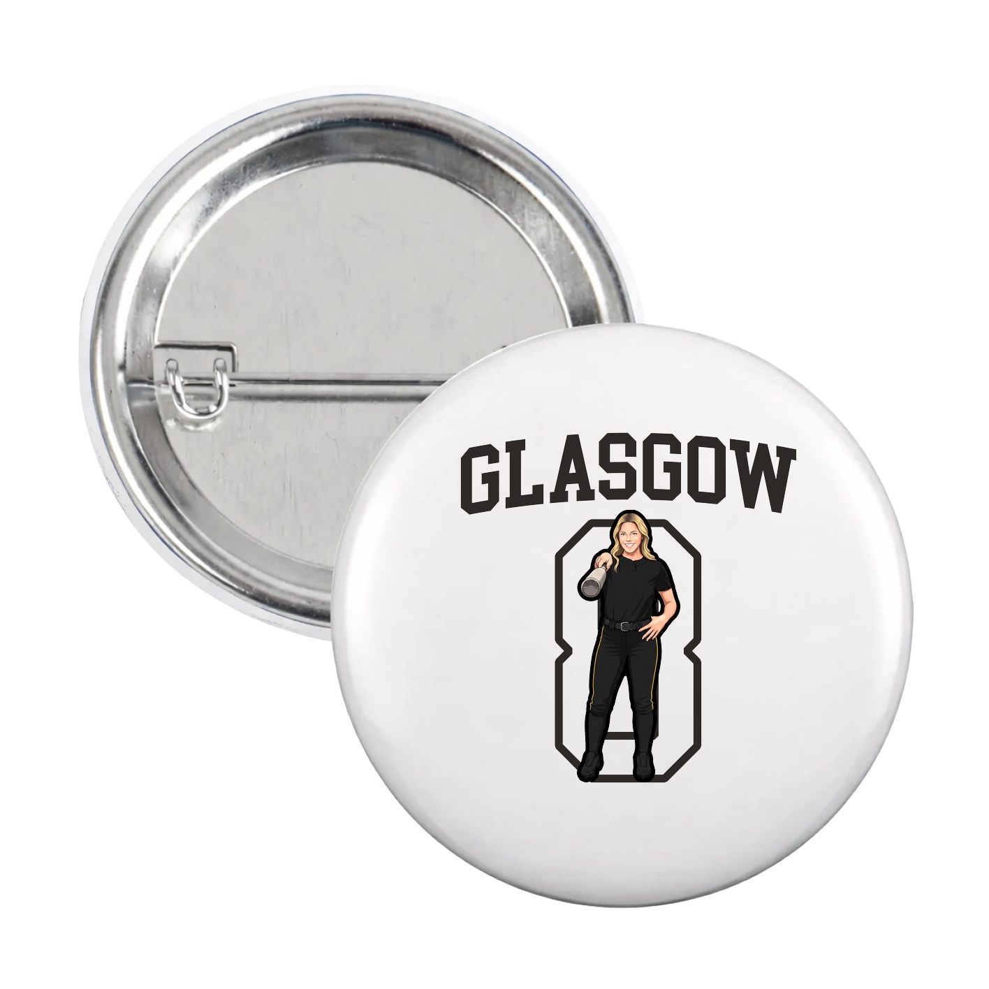Game Day Button — Shirsey in White
