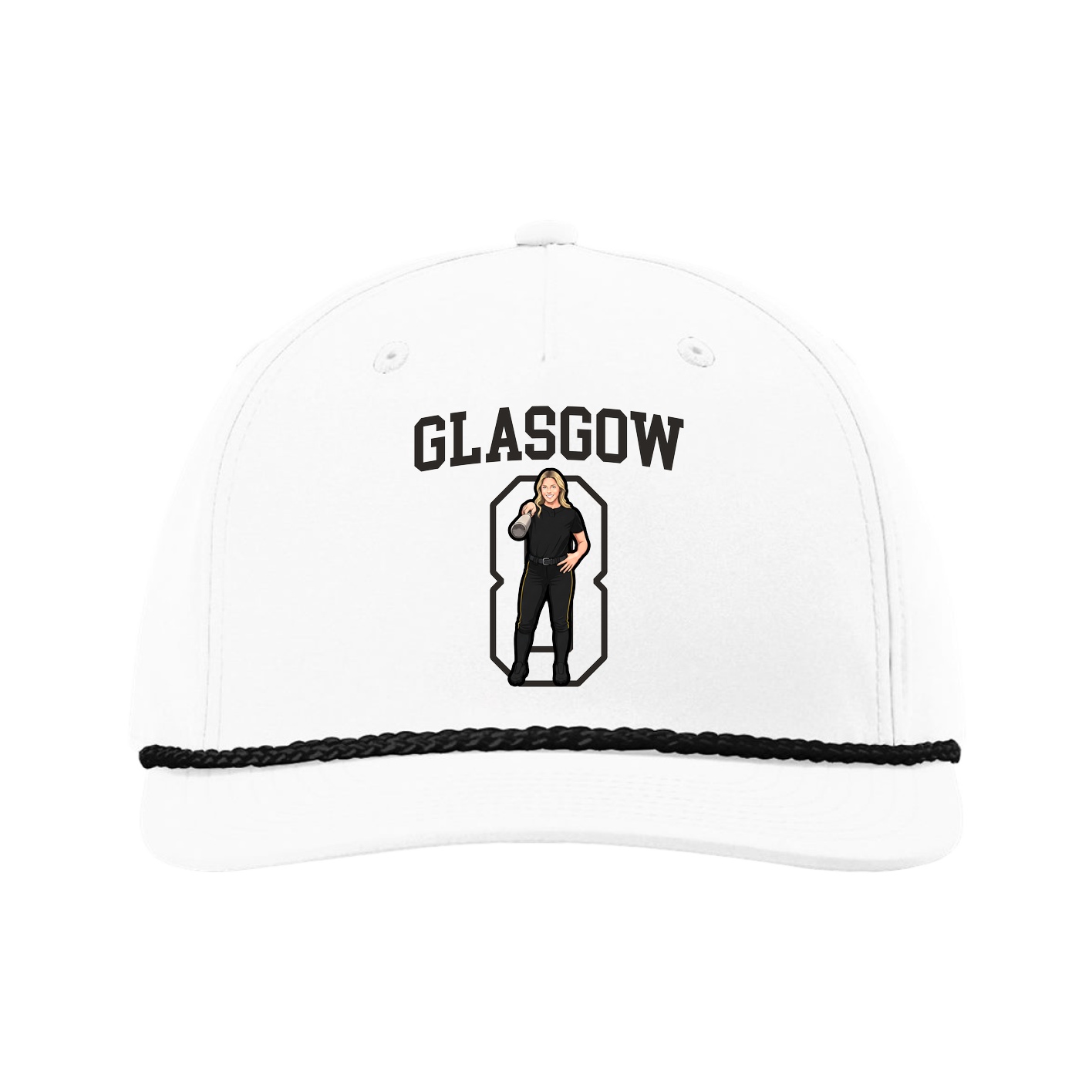 Five-Panel Classic Rope Cap — Shirsey in White