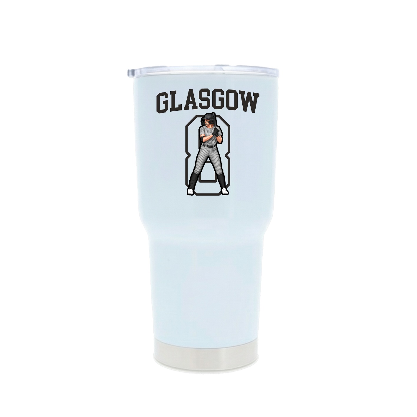 30oz Stainless Steel Tumbler — Shirsey in White