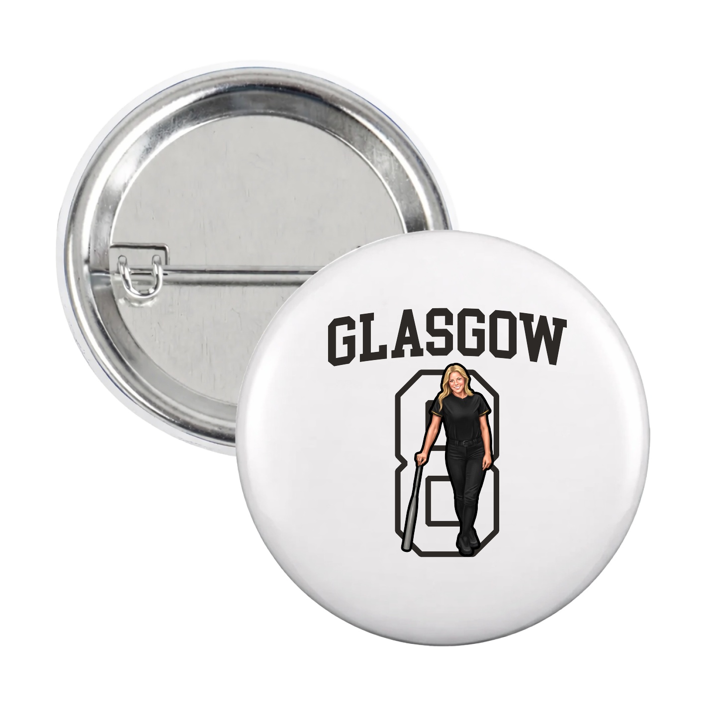 Game Day Button — Shirsey in White