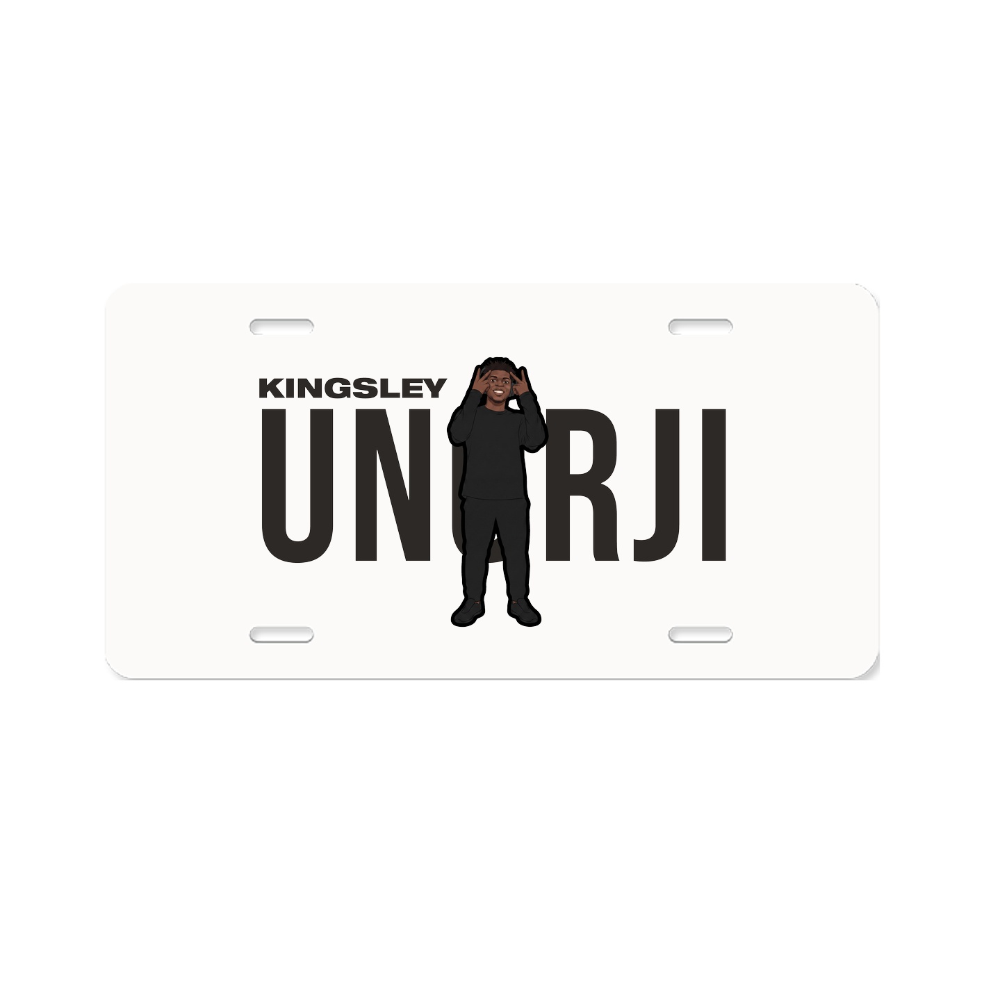License Plate — Player Name in Classic