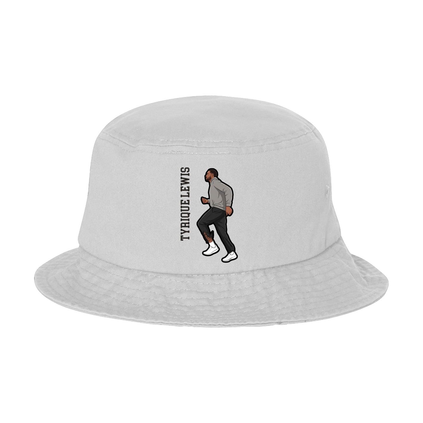 Bucket Cap — Name Vertical in White
