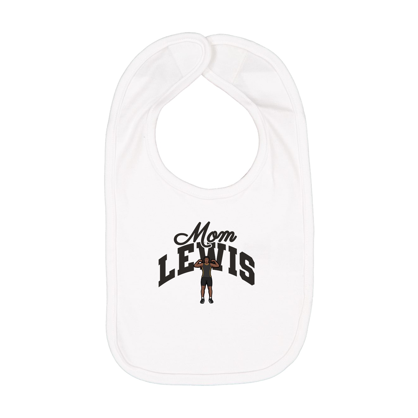 Infant Bib — Mothers Day Arch in White