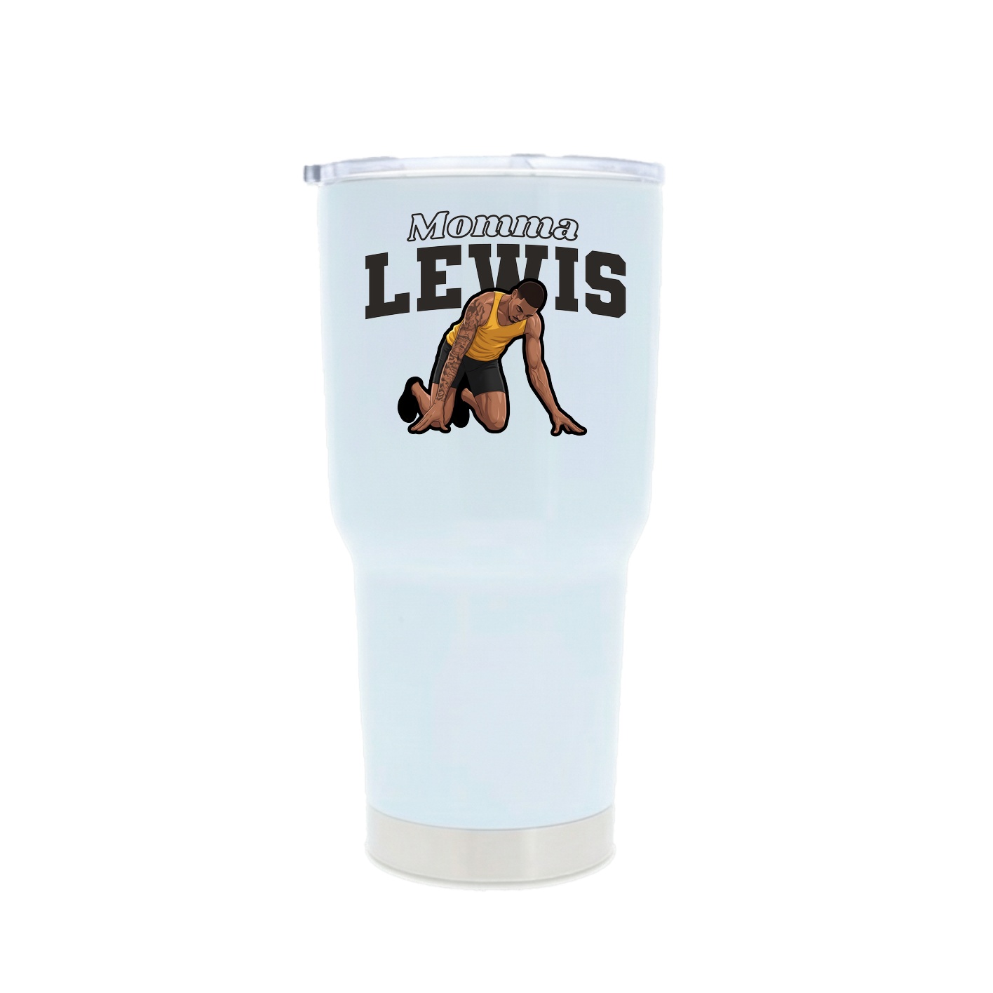 30oz Stainless Steel Tumbler — Mothers Day Block in White