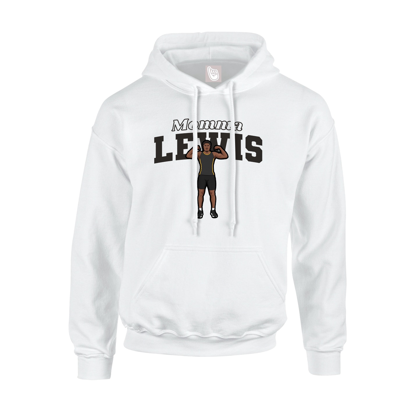 Hoodie — Mothers Day Block in White