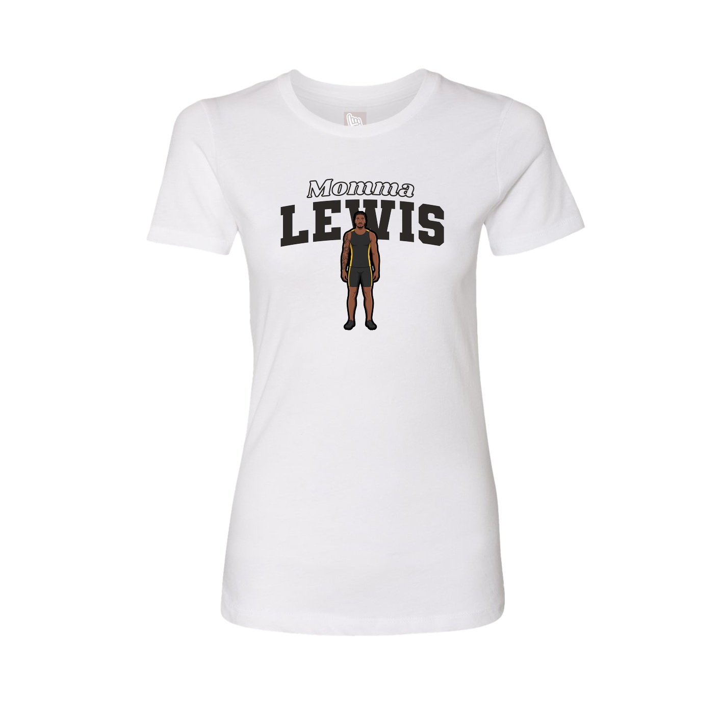 Womens Tee — Mothers Day Block in White