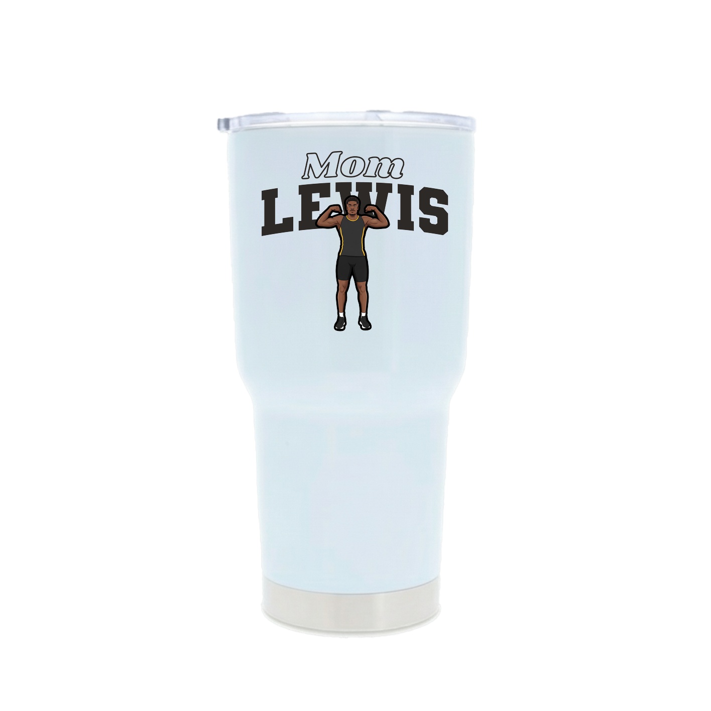 30oz Stainless Steel Tumbler — Mothers Day Block in White
