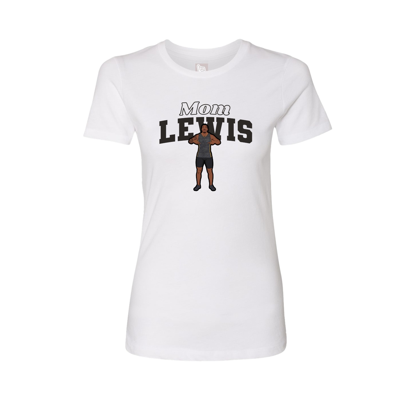Womens Tee — Mothers Day Block in White