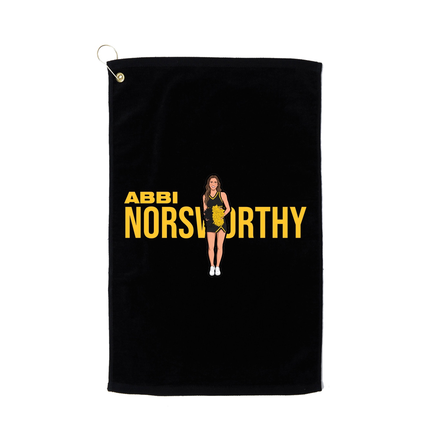 Golf Towel — Player Name in Black