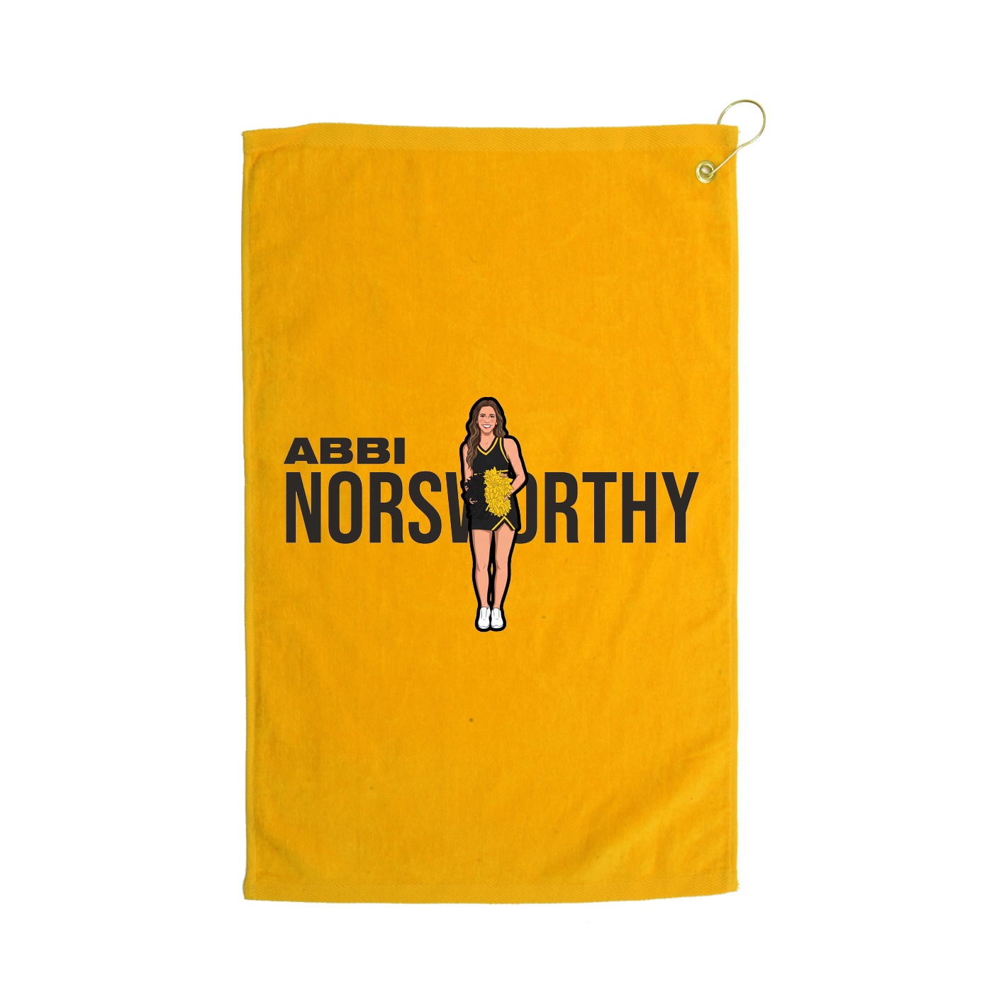 Golf Towel — Player Name in Gold