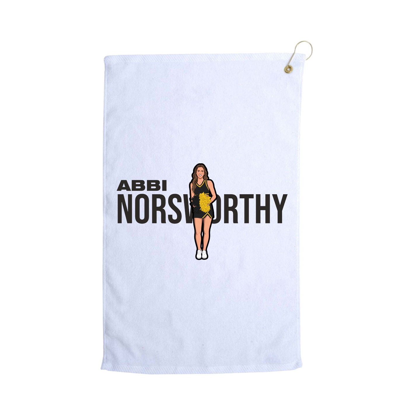 Golf Towel — Player Name in White