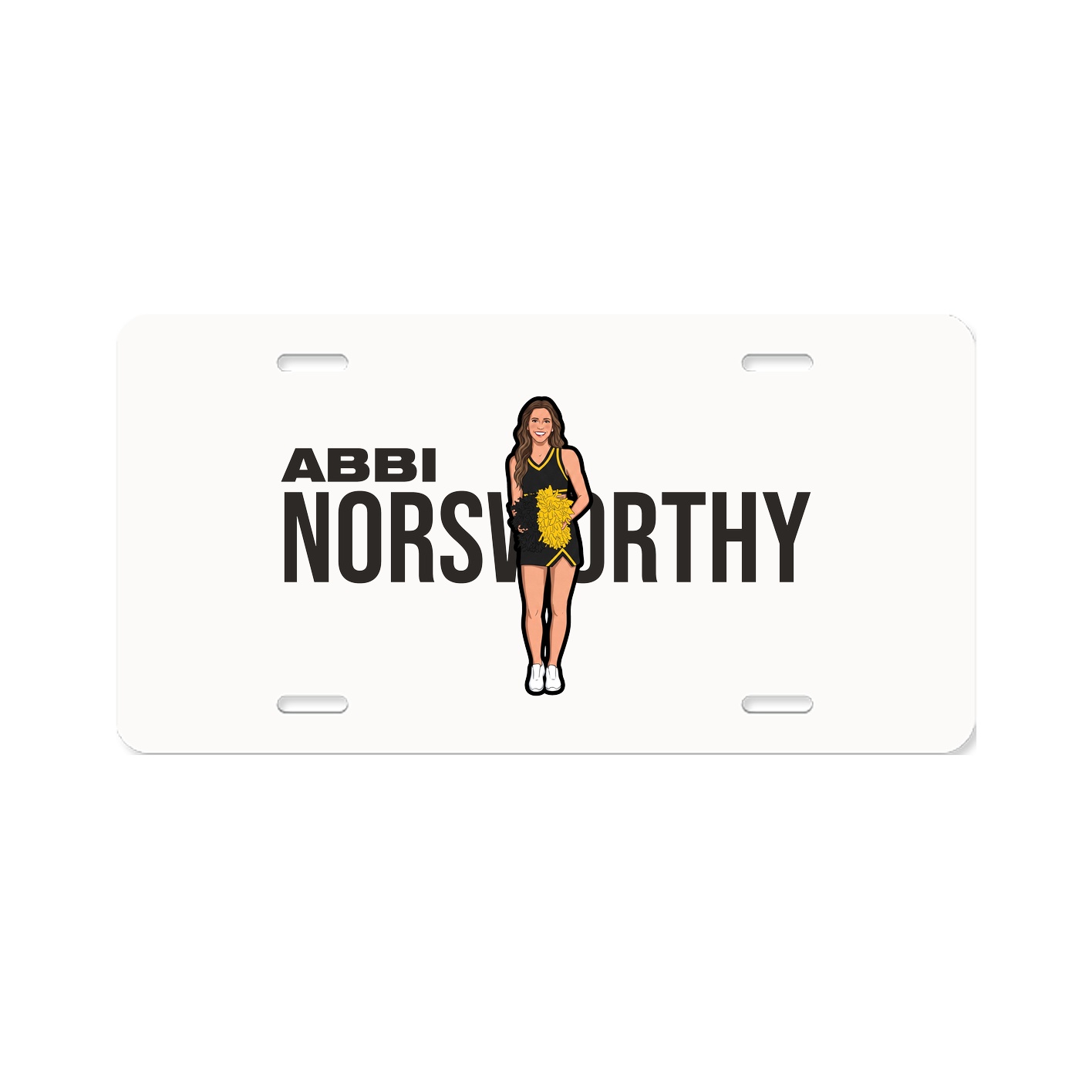 License Plate — Player Name in Classic