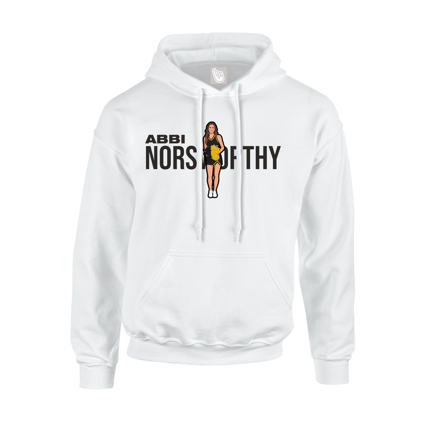 Youth Hoodie — Player Name in White
