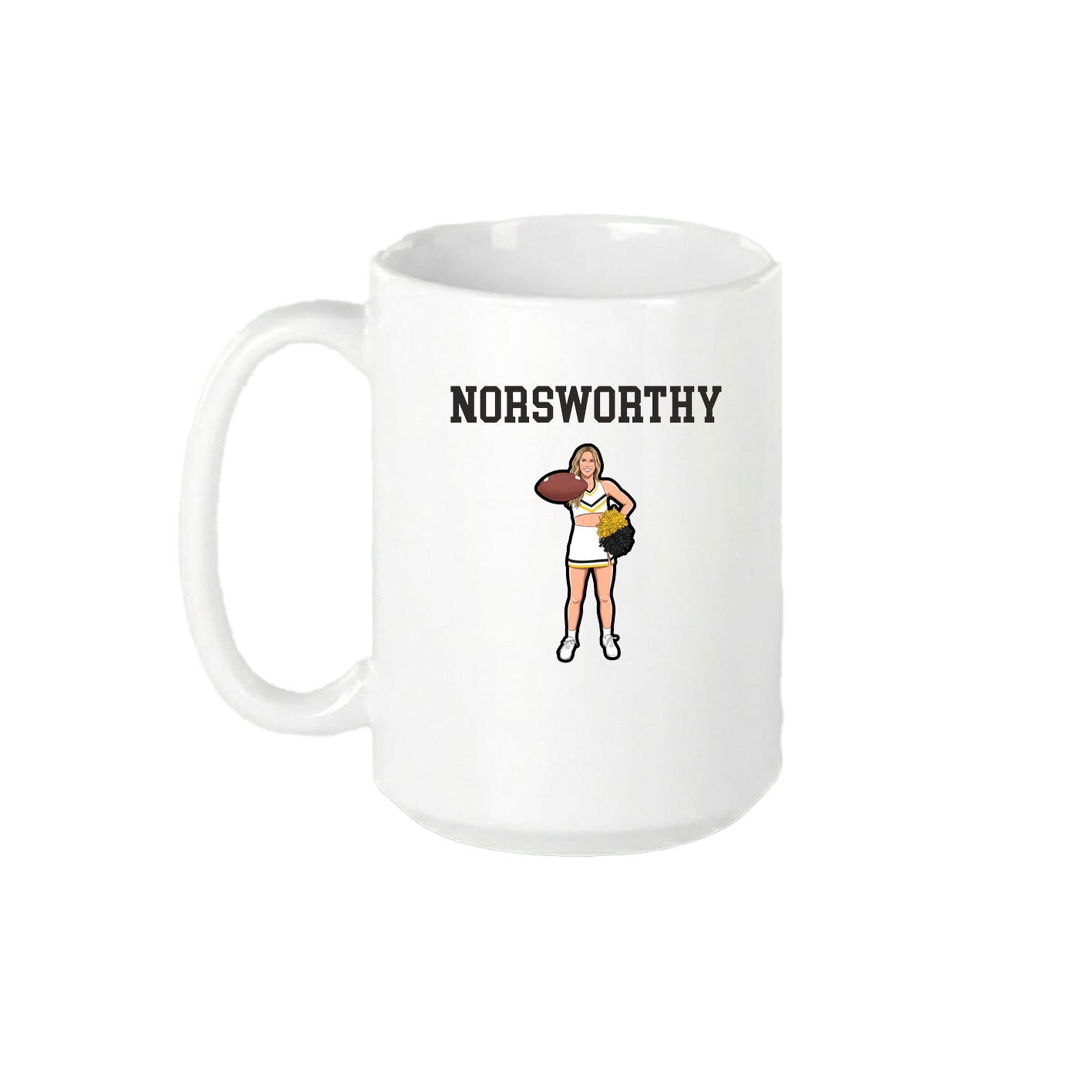15oz Coffee Mug — Shirsey in White