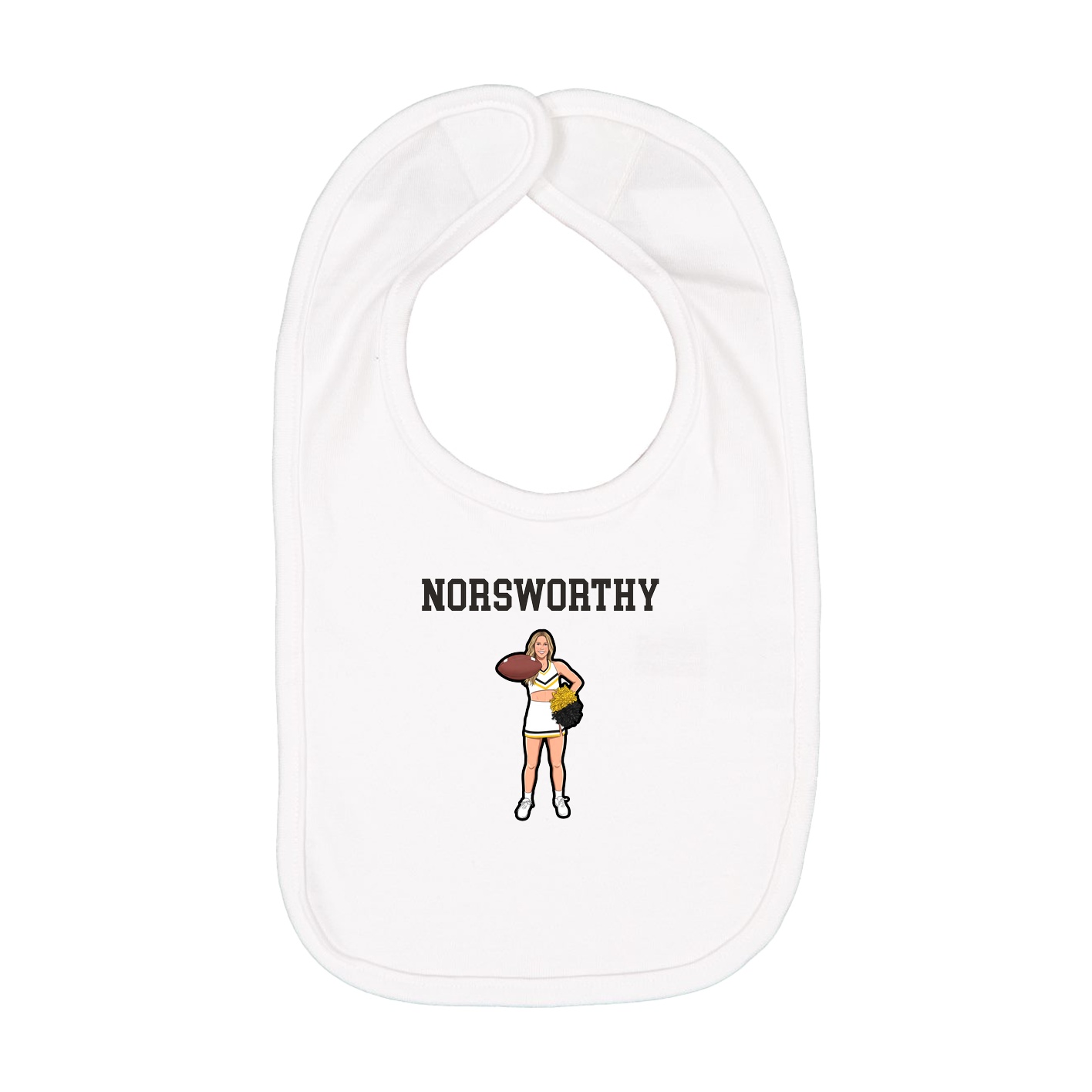 Infant Bib — Shirsey in White