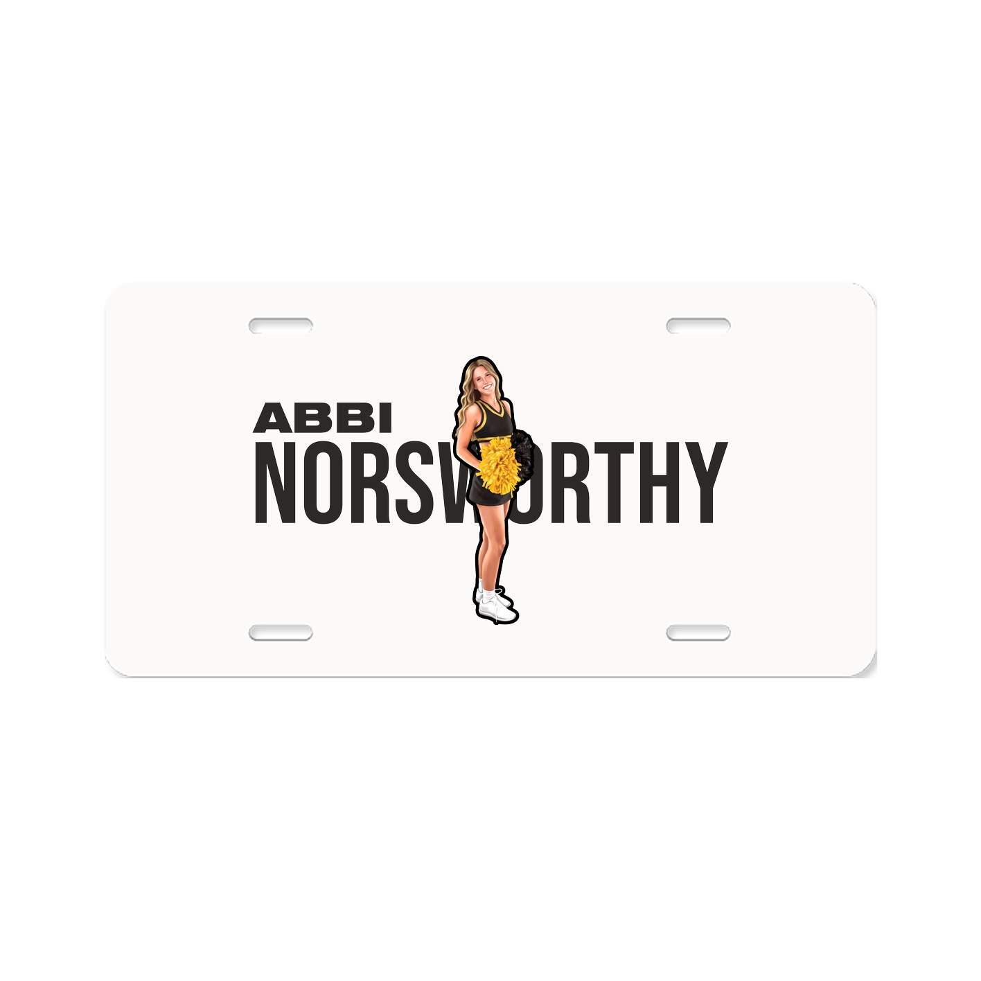 License Plate — Player Name in Classic