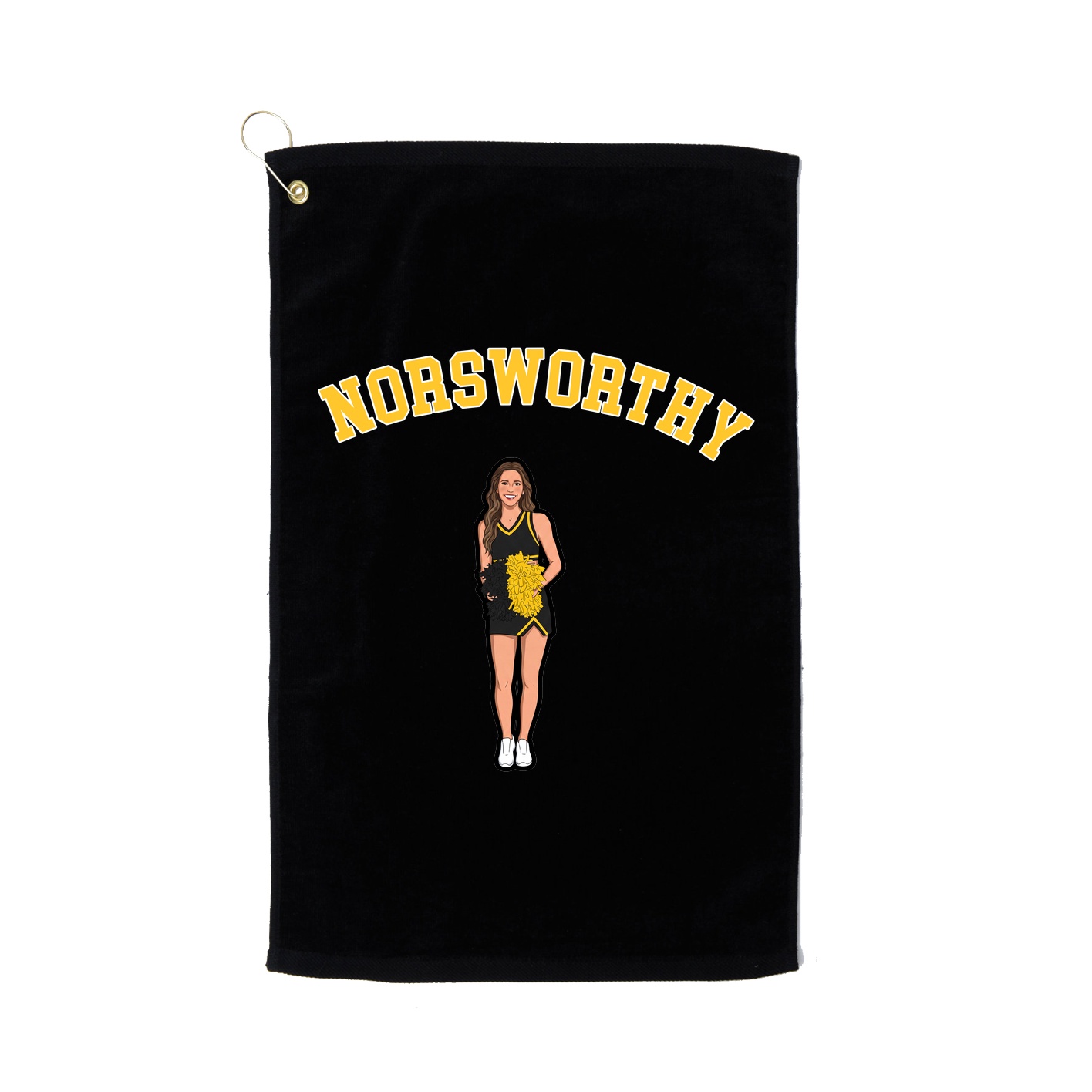 Golf Towel — Shirsey Arch in Black