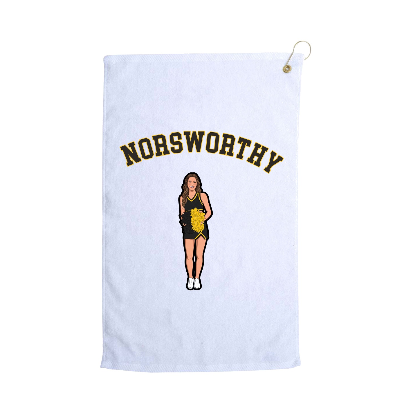 Golf Towel — Shirsey Arch in White