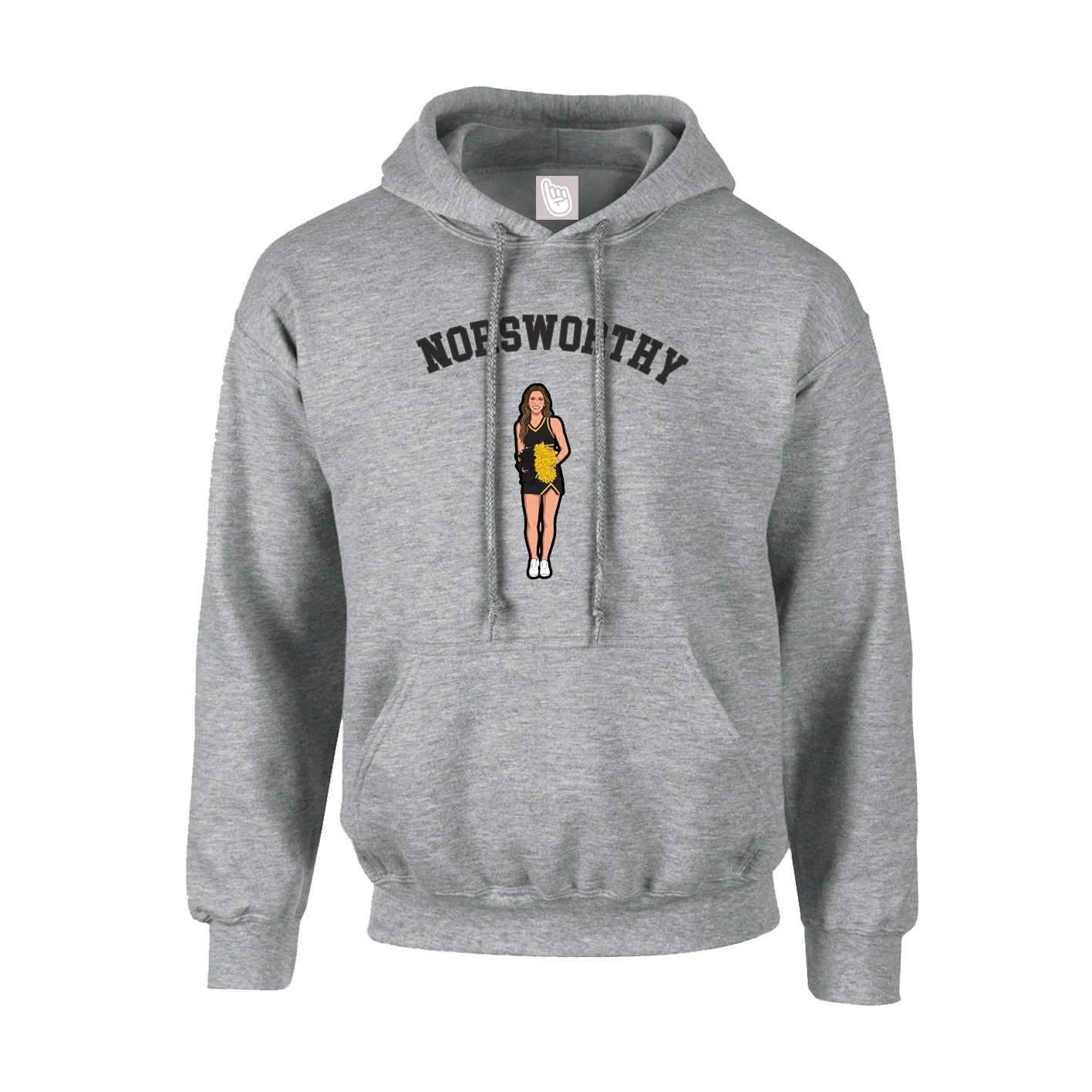 Youth Hoodie — Shirsey Arch in Grey