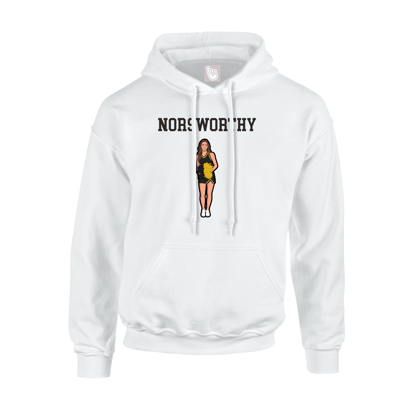 Hoodie — Shirsey in White