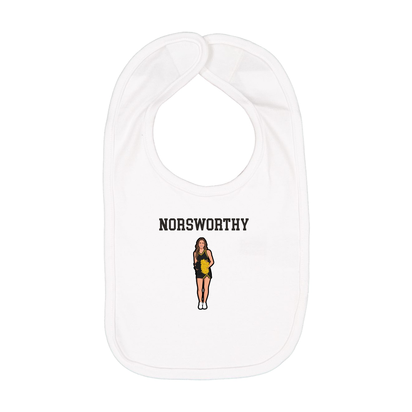 Infant Bib — Shirsey in White