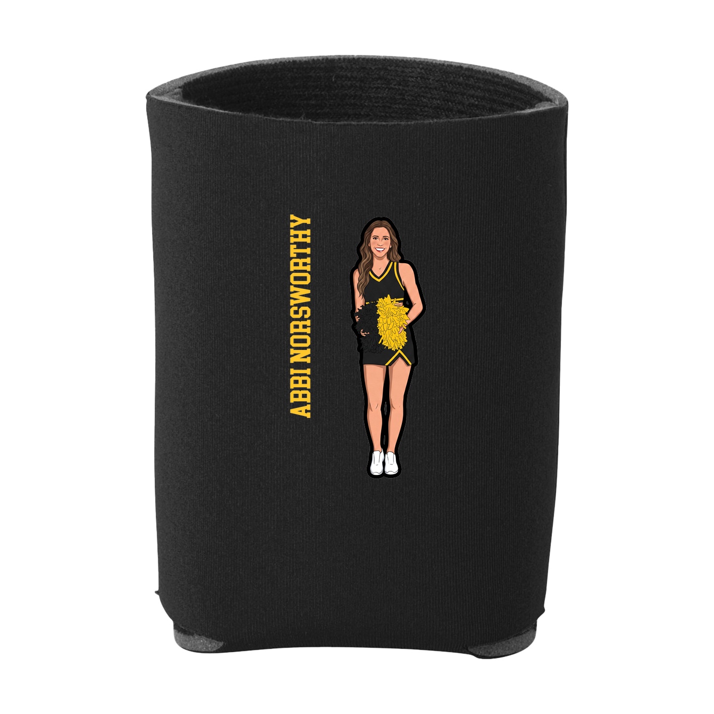 Can Holder — Name Vertical in Black