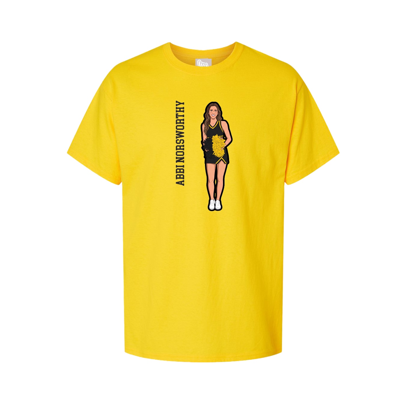 Tee — Name Vertical in Gold