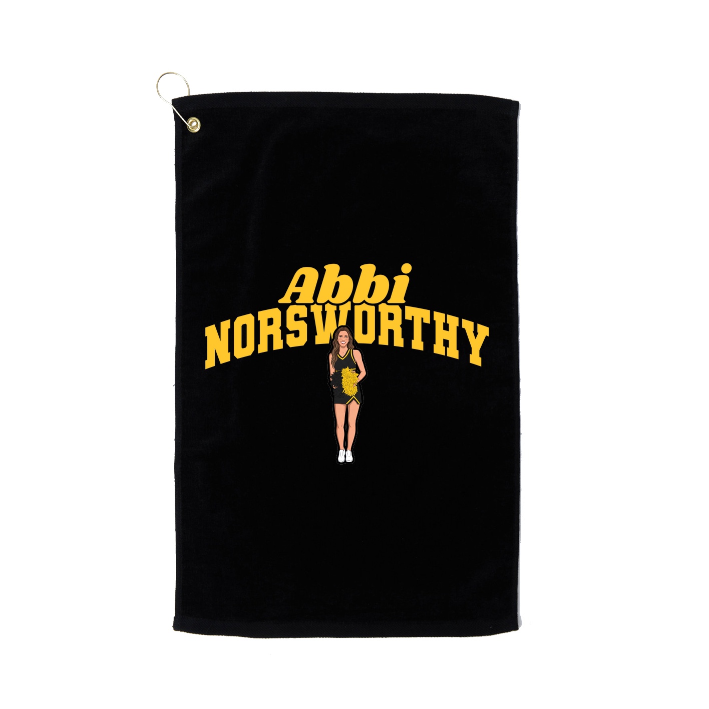 Golf Towel — Signature Arch in Black