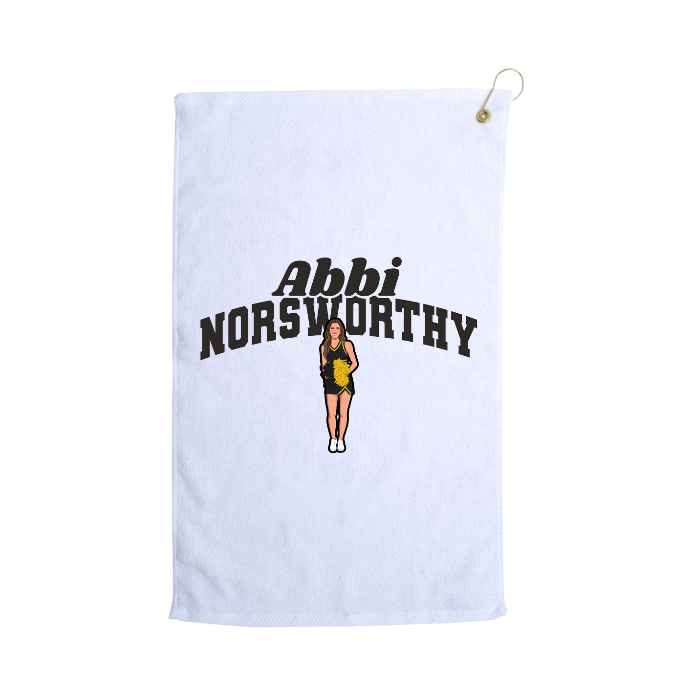 Golf Towel — Signature Arch in White