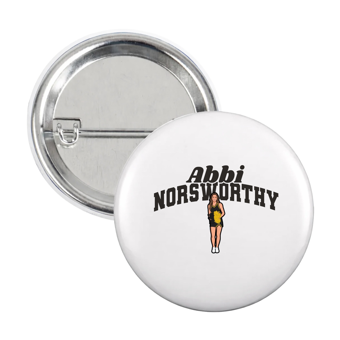 Game Day Button — Signature Arch in White