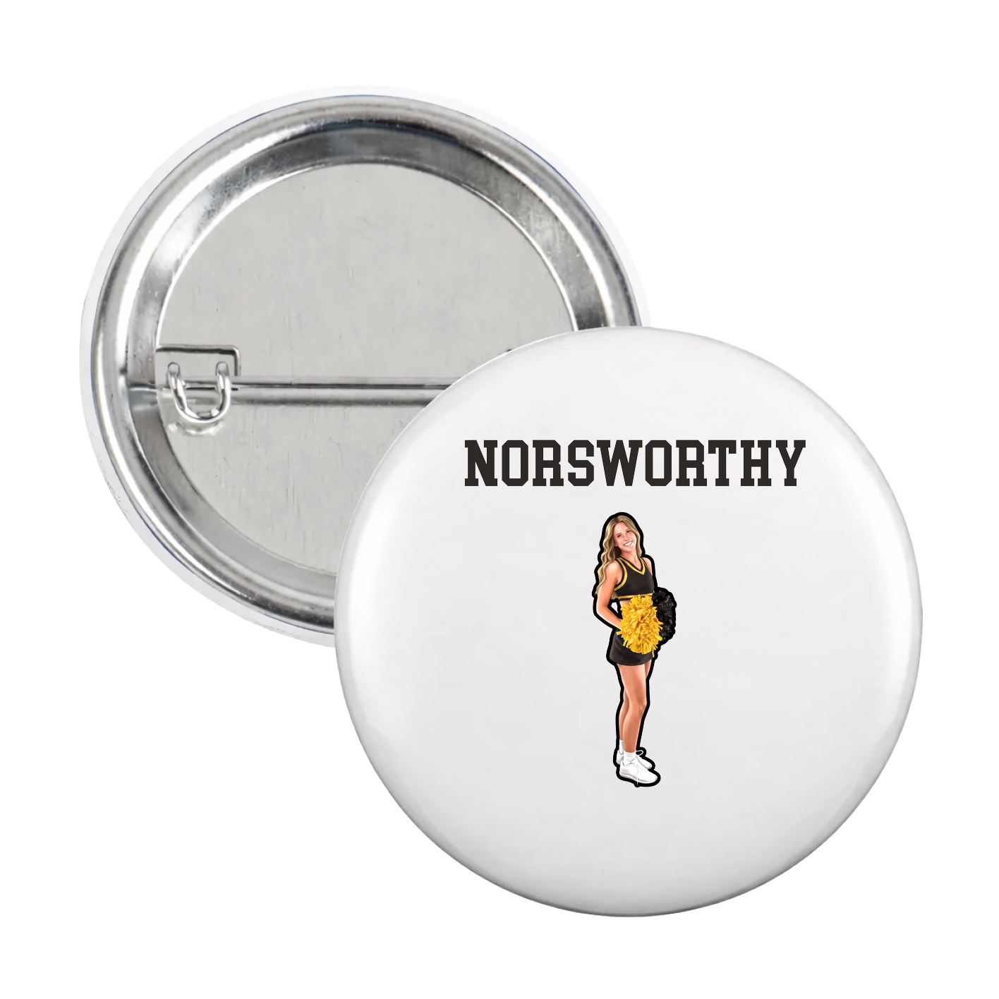 Game Day Button — Shirsey in White