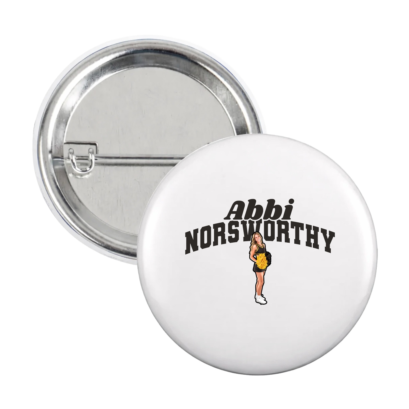 Game Day Button — Signature Arch in White