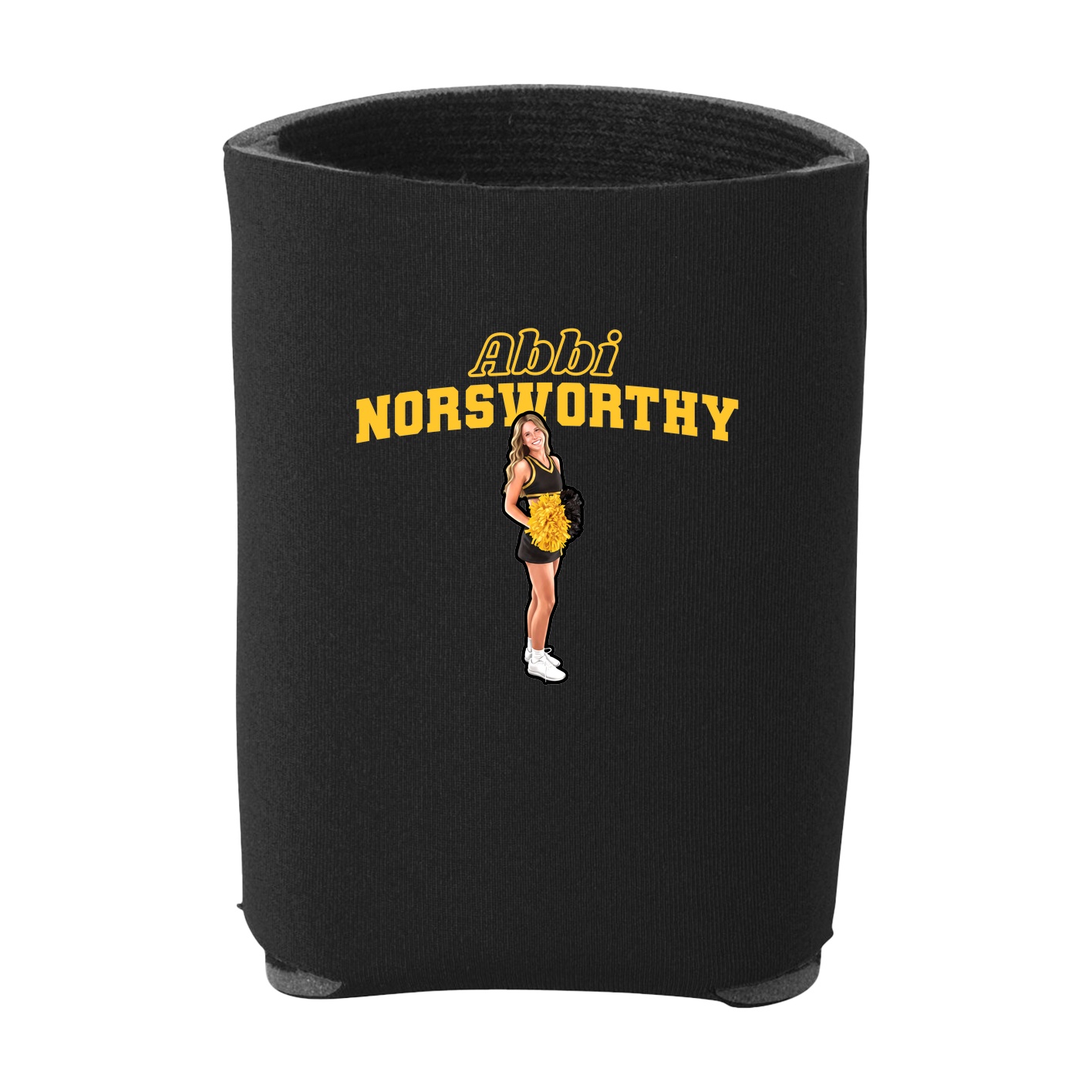 Can Holder — Name Arch in Black