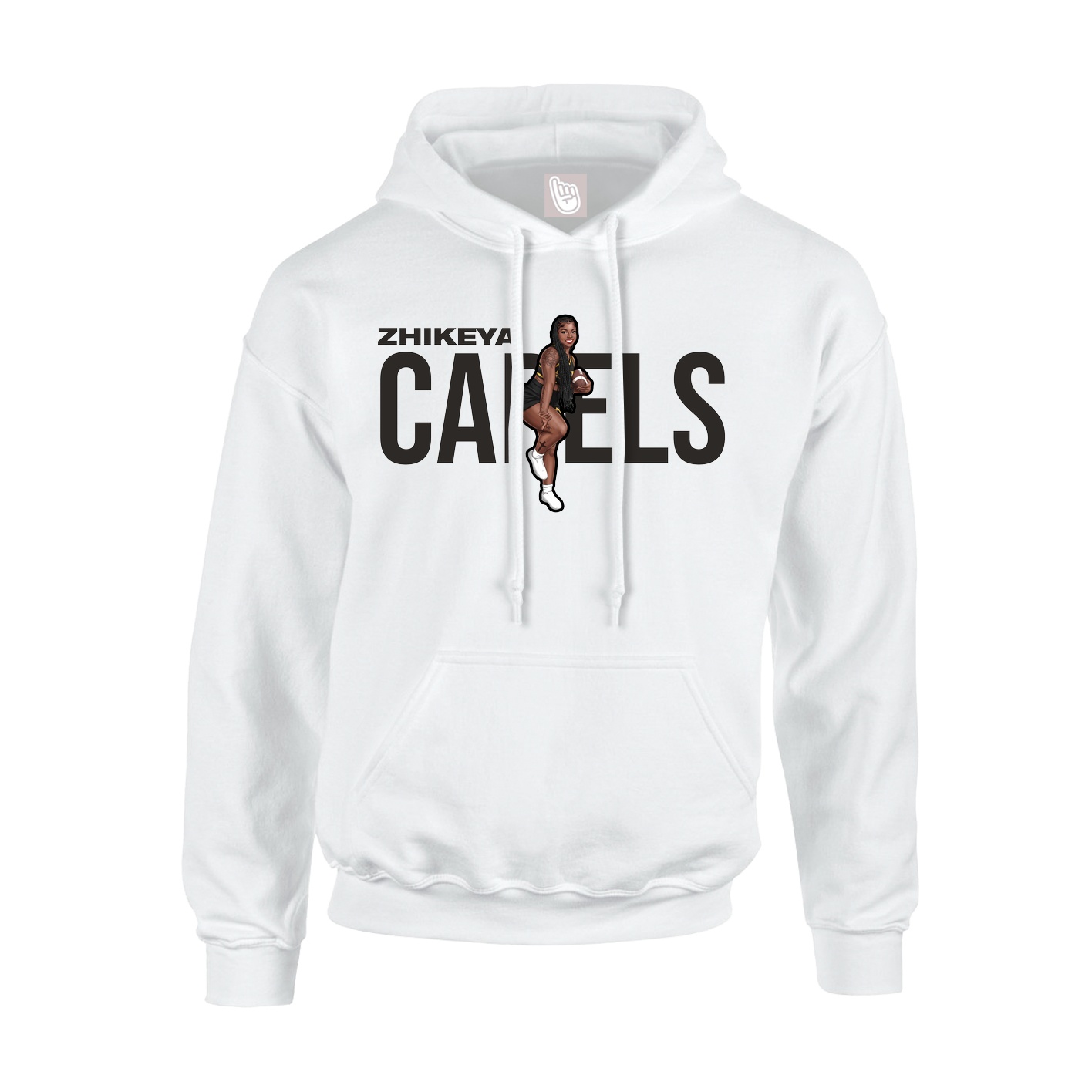 Hoodie — Player Name in White