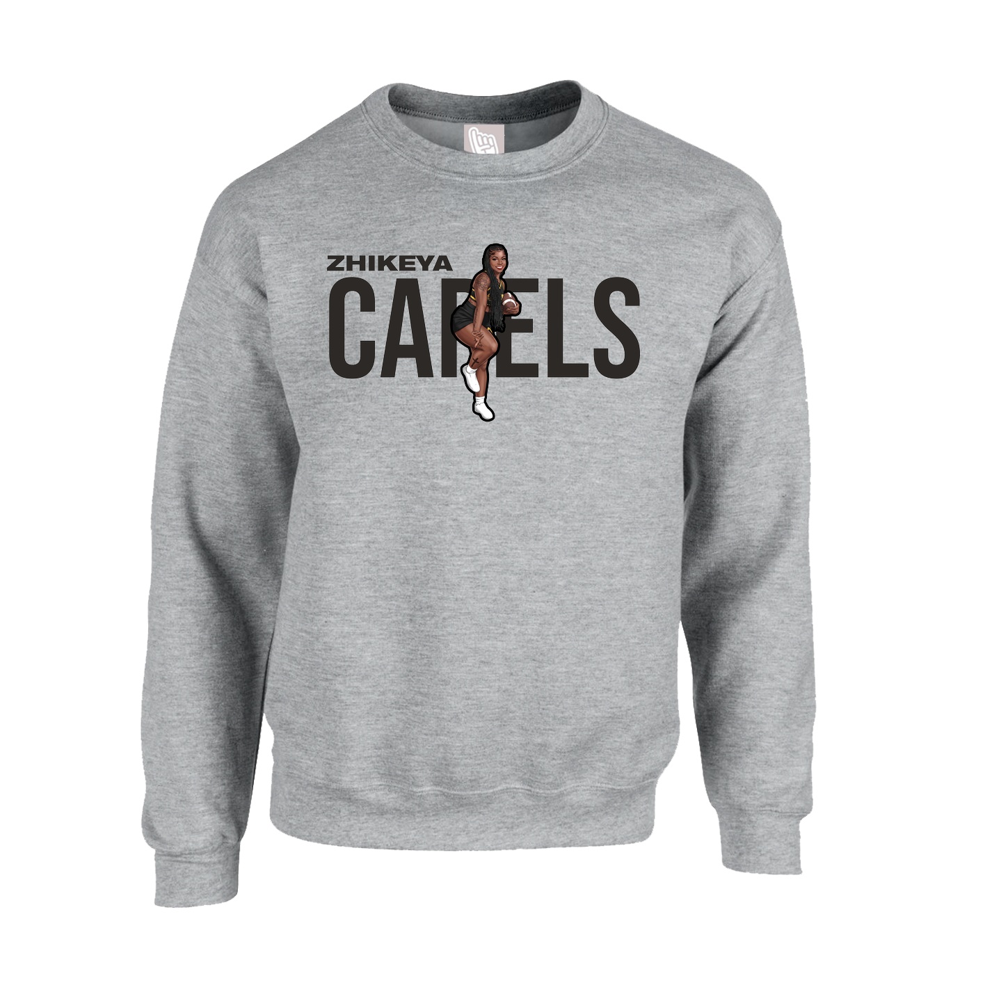 Fleece Crew — Player Name in Grey