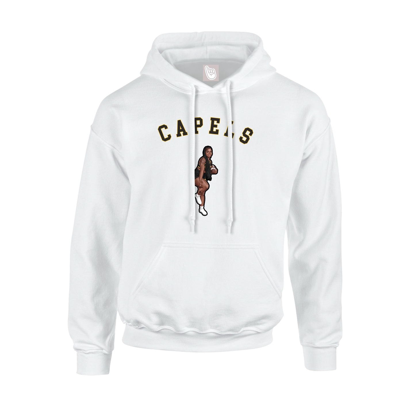 Youth Hoodie — Shirsey Arch in White