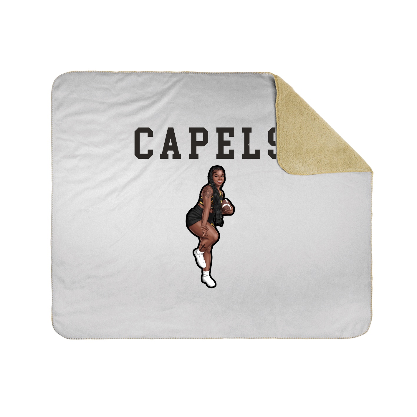 Throw Blanket — Shirsey in White