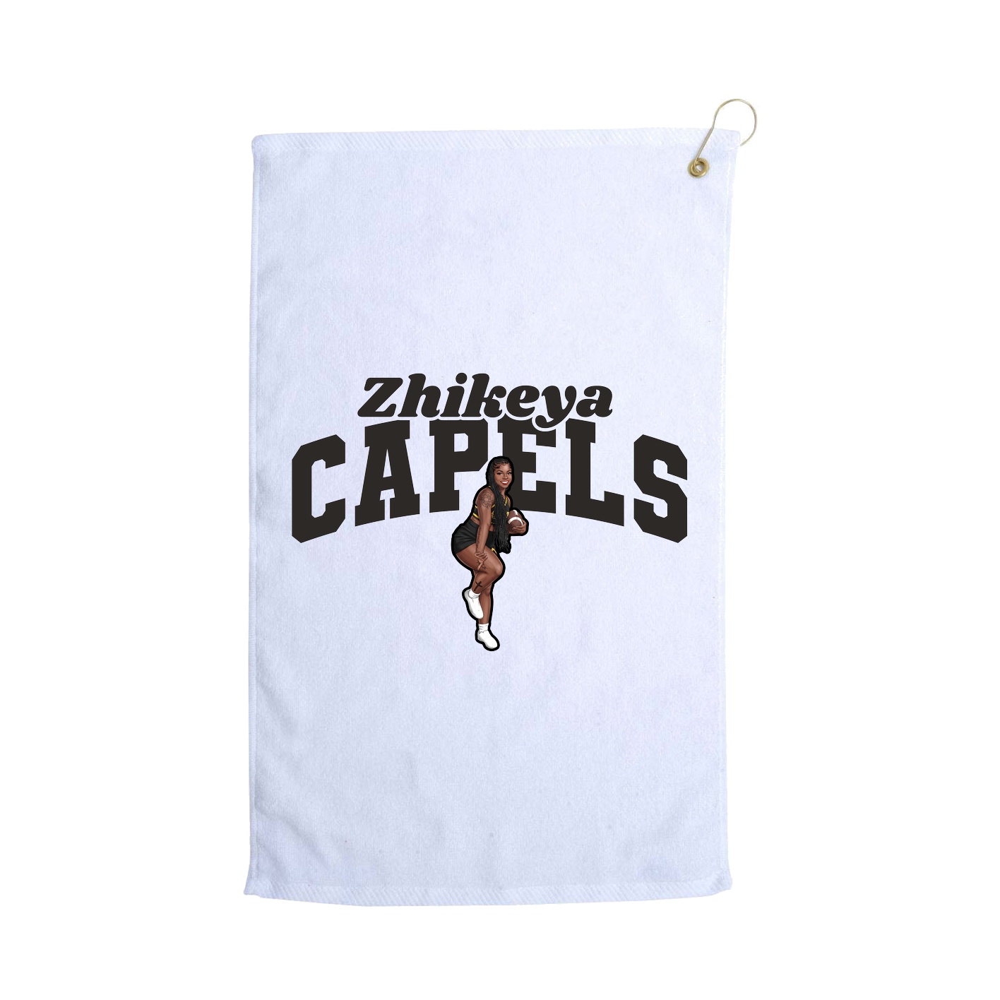 Golf Towel — Signature Arch in White