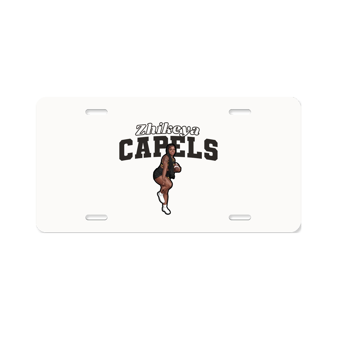 License Plate — Name Arch in Classic
