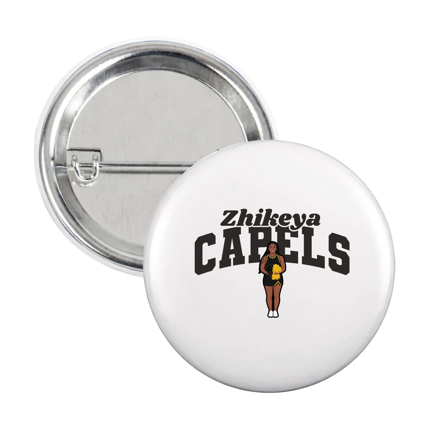 Game Day Button — Signature Arch in White