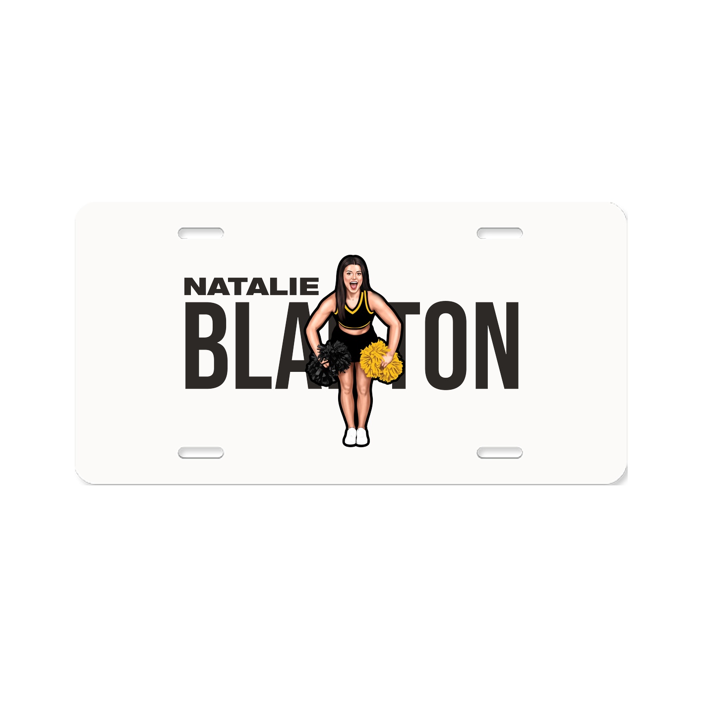 License Plate — Player Name in Classic