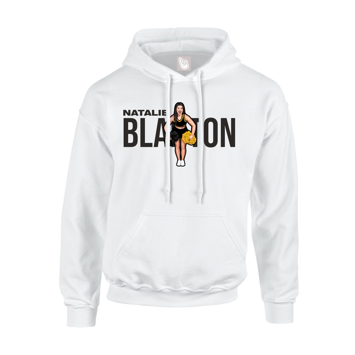Hoodie — Player Name in White