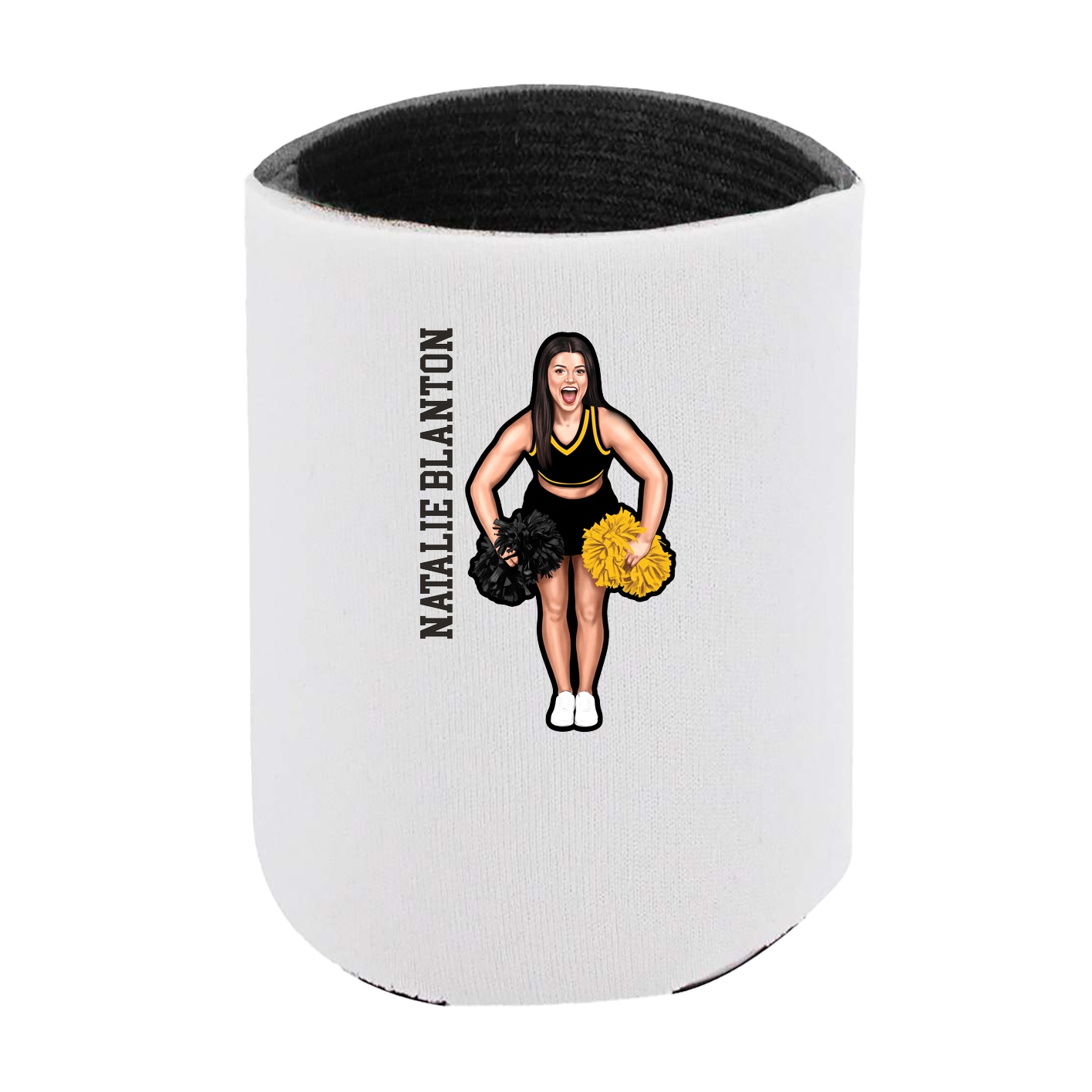 Can Holder — Name Vertical in White