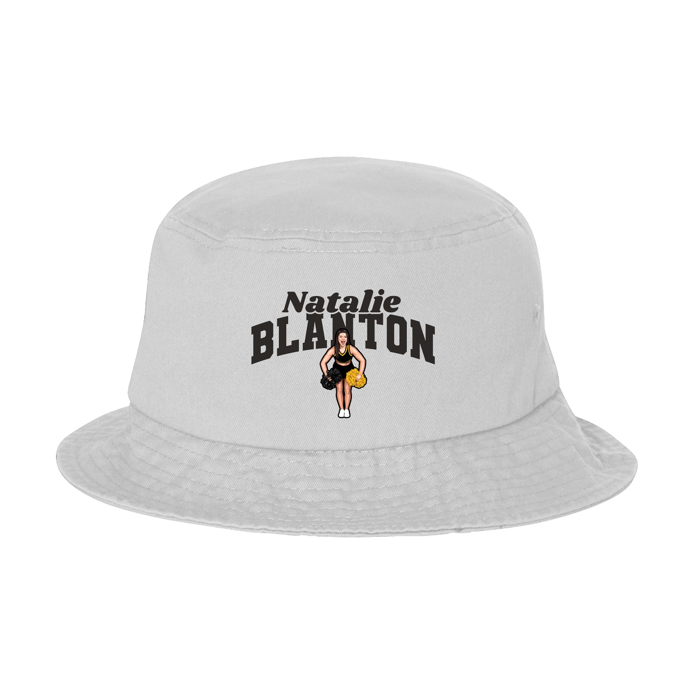 Bucket Cap — Signature Arch in White