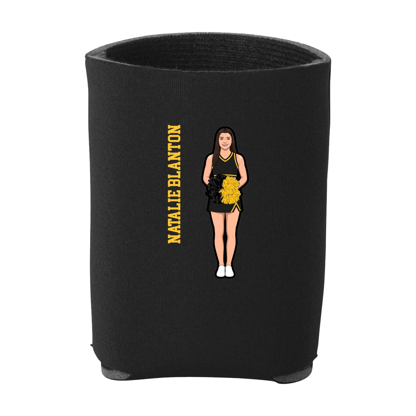Can Holder — Name Vertical in Black