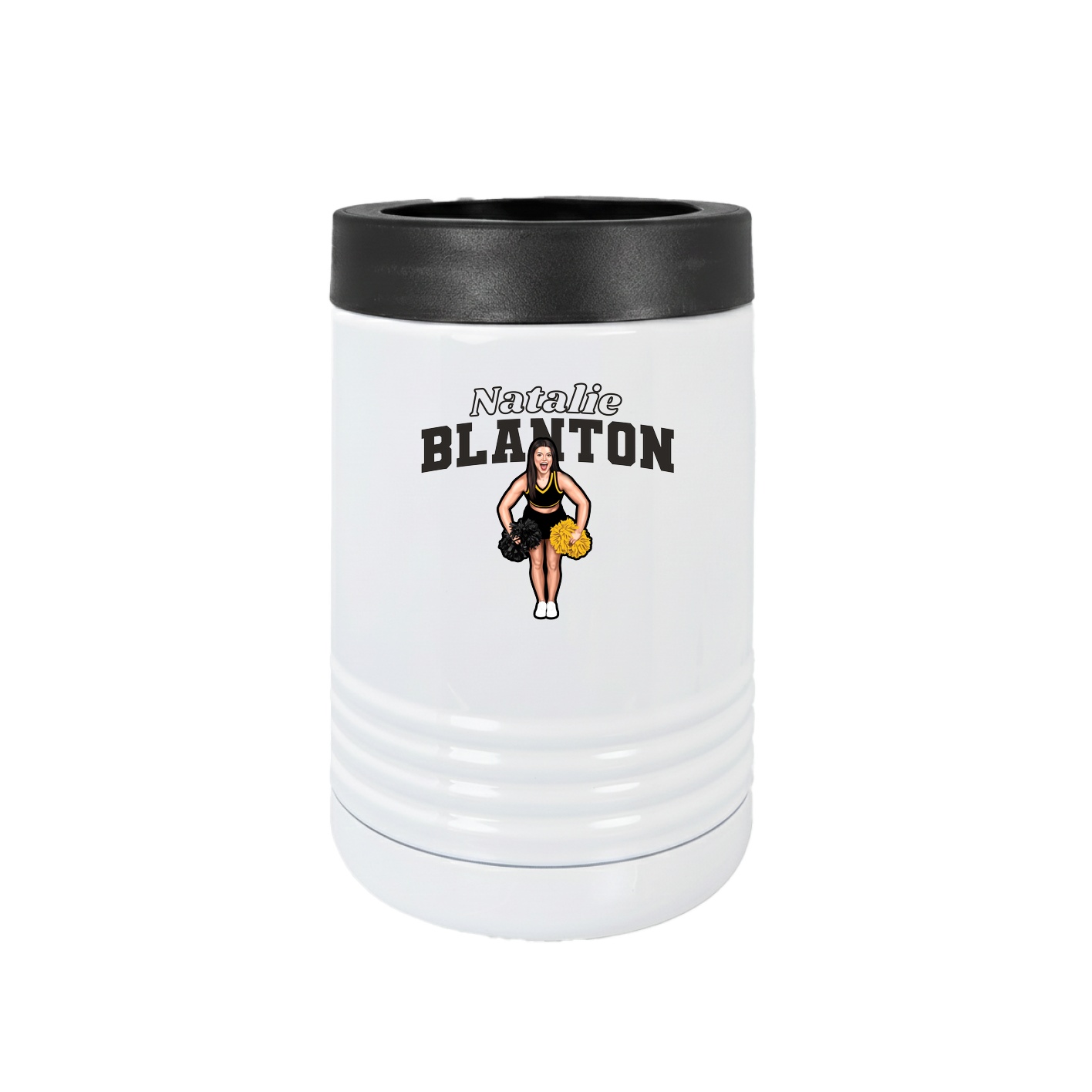 Beverage Holder — Name Arch in White