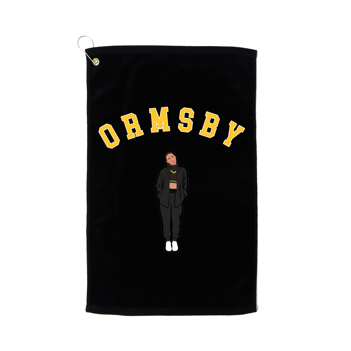 Golf Towel — Shirsey Arch in Black