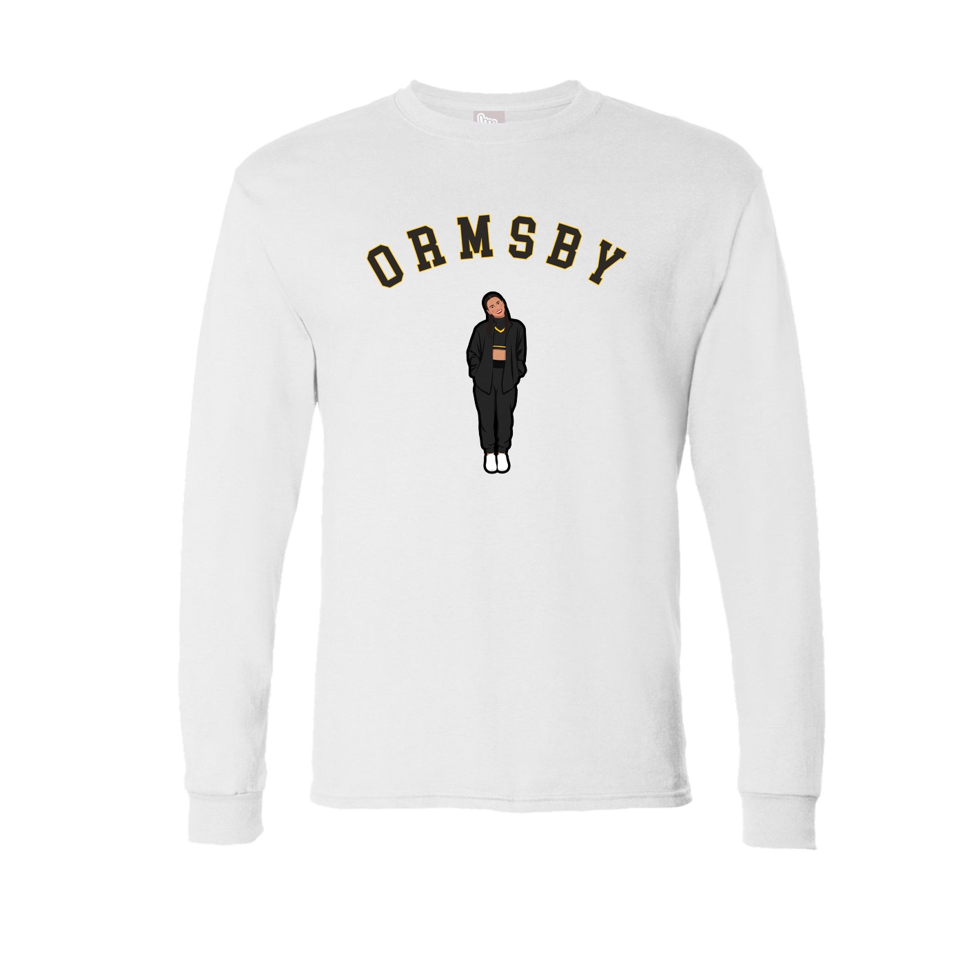 Long Sleeve Tee — Shirsey Arch in White