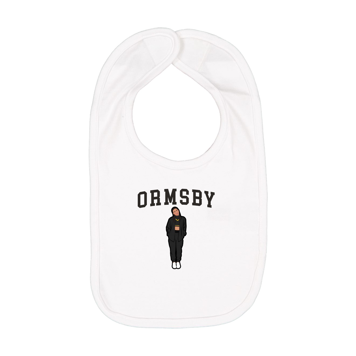 Infant Bib — Shirsey in White
